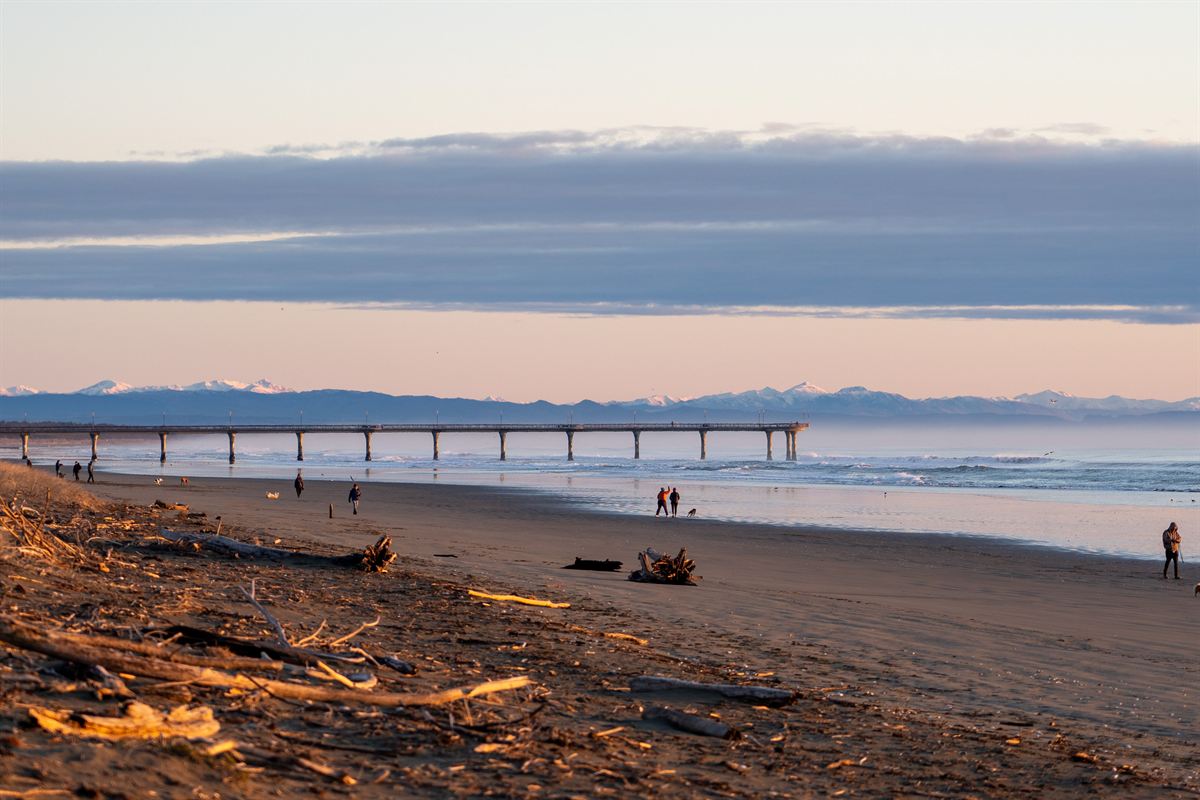 New Brighton beach a short drive away