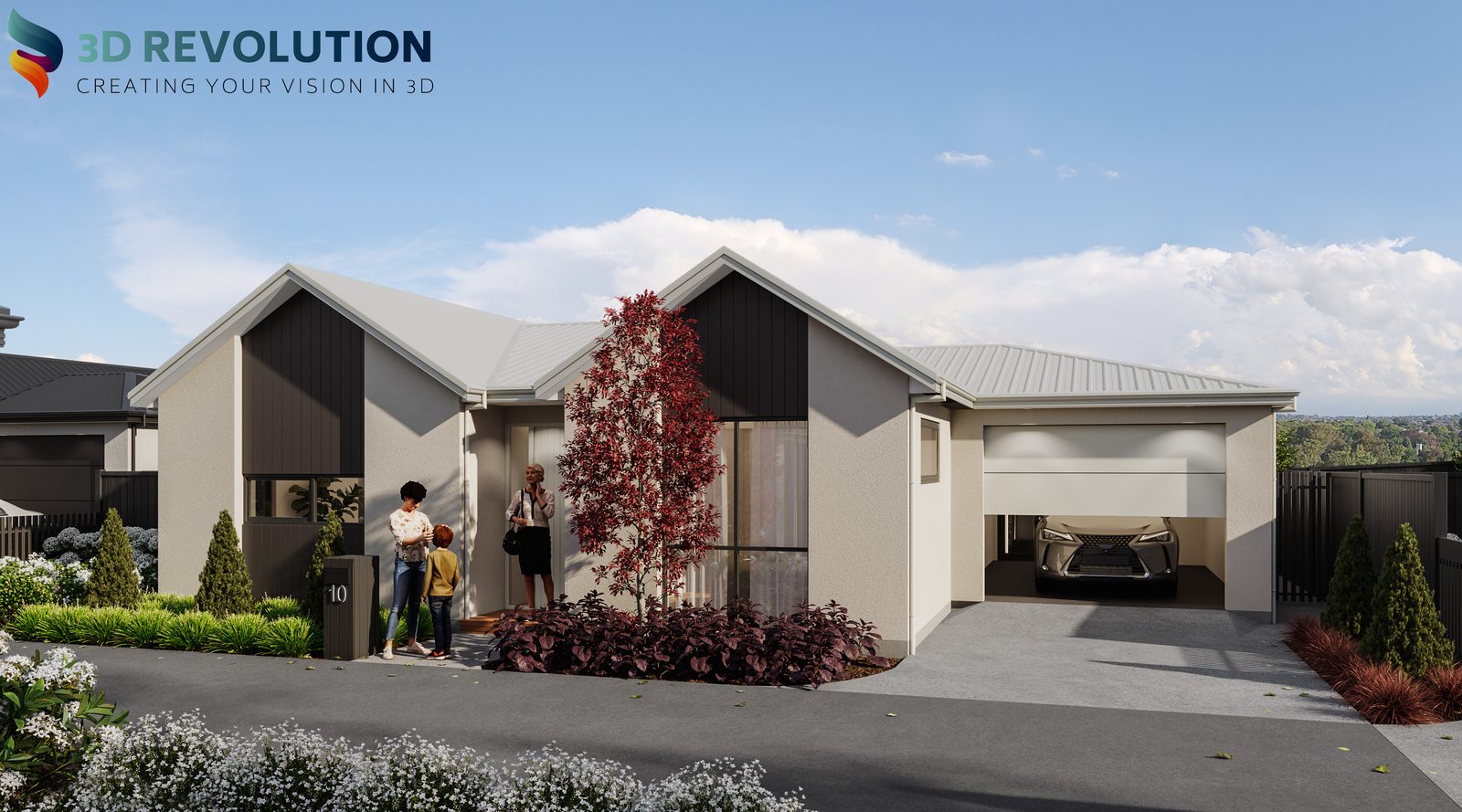 Lot 13 — 10 Taipu Lane, Elmbridge Mews — architectural render