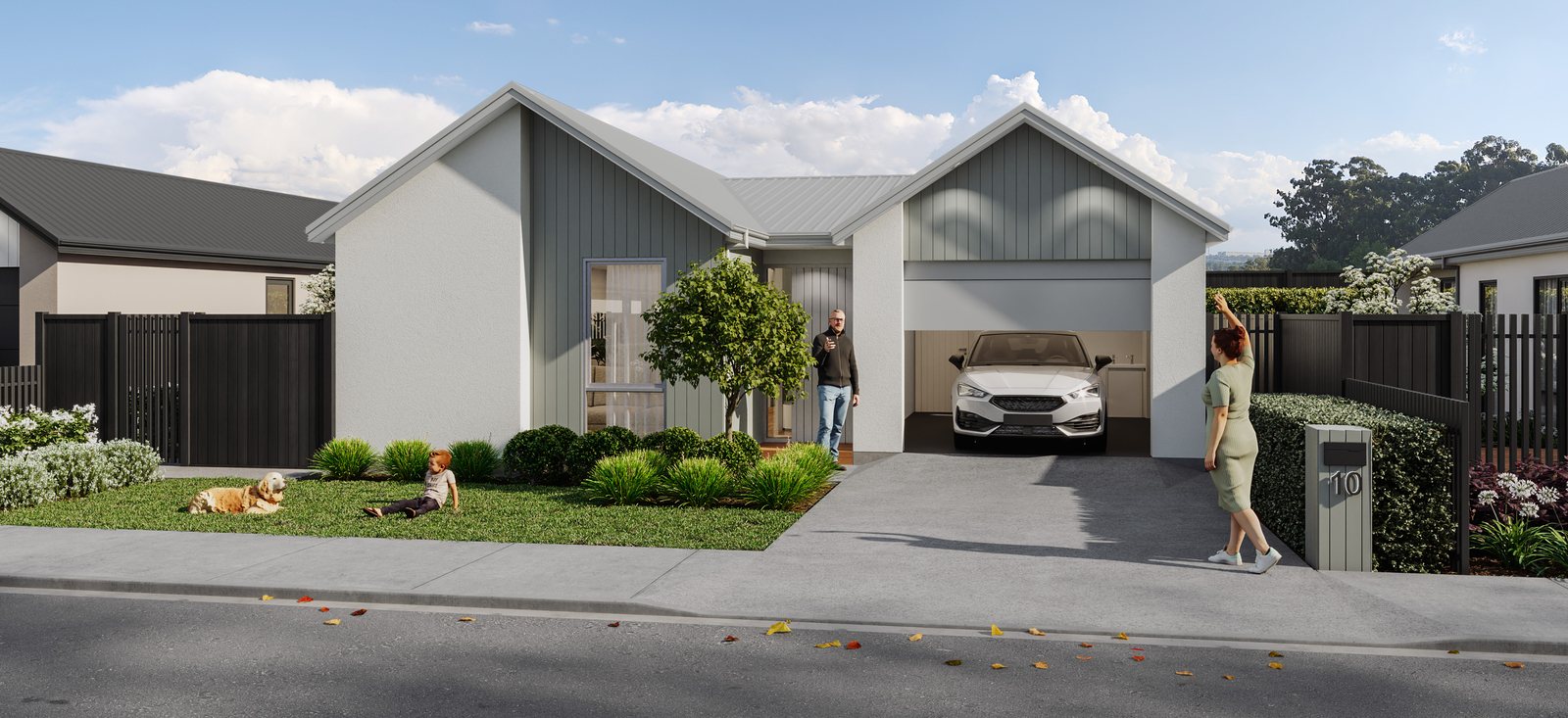 Lot 20 — 10 Waianiwa Place, Elmbridge Mews — architectural render