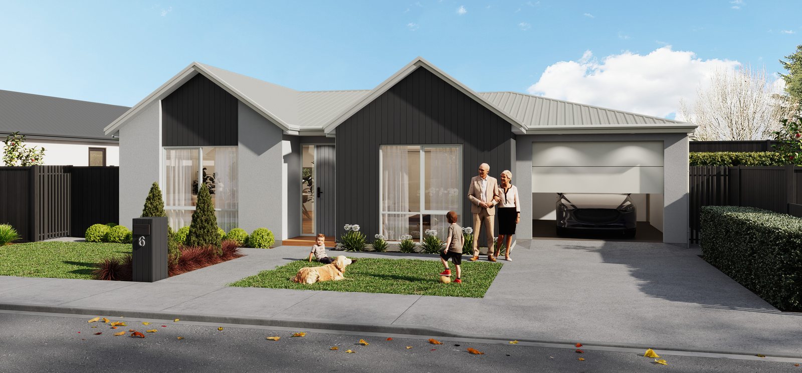 Lot 22 — 6 Waianiwa Place, Elmbridge Mews — architectural render