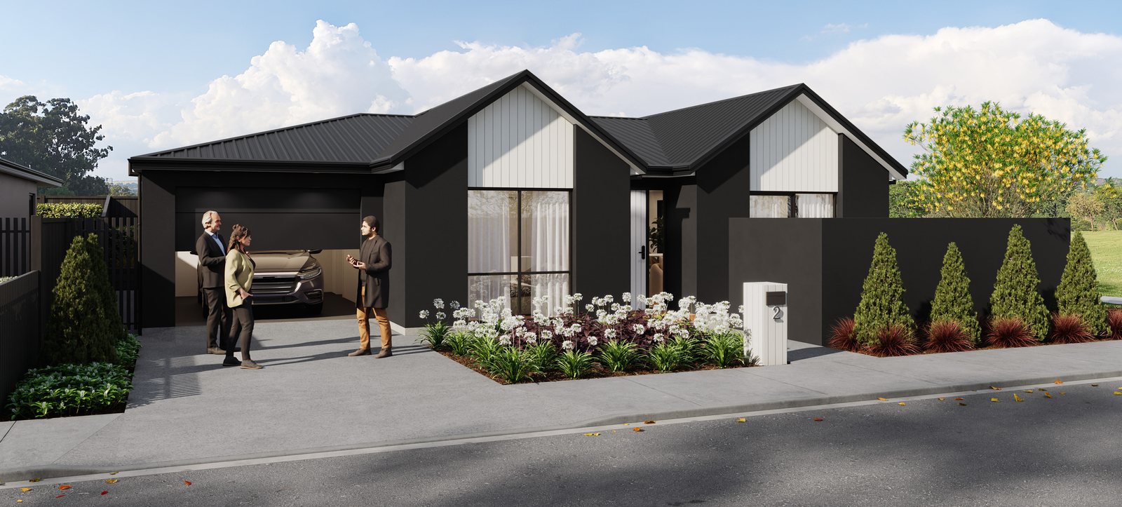 Lot 24 — 2 Waianiwa Place, Elmbridge Mews — architectural render